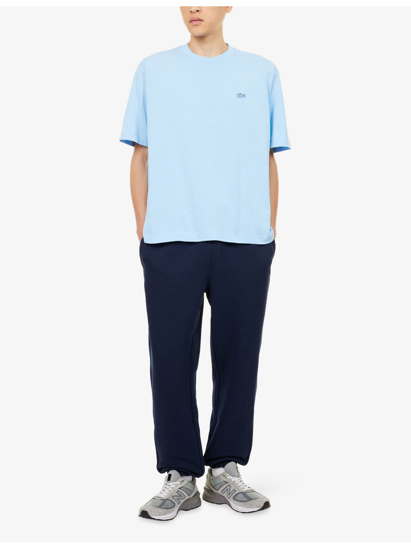 LACOSTE Logo-Patch Relaxed-Fit Cotton-Jersey Joggers outlook