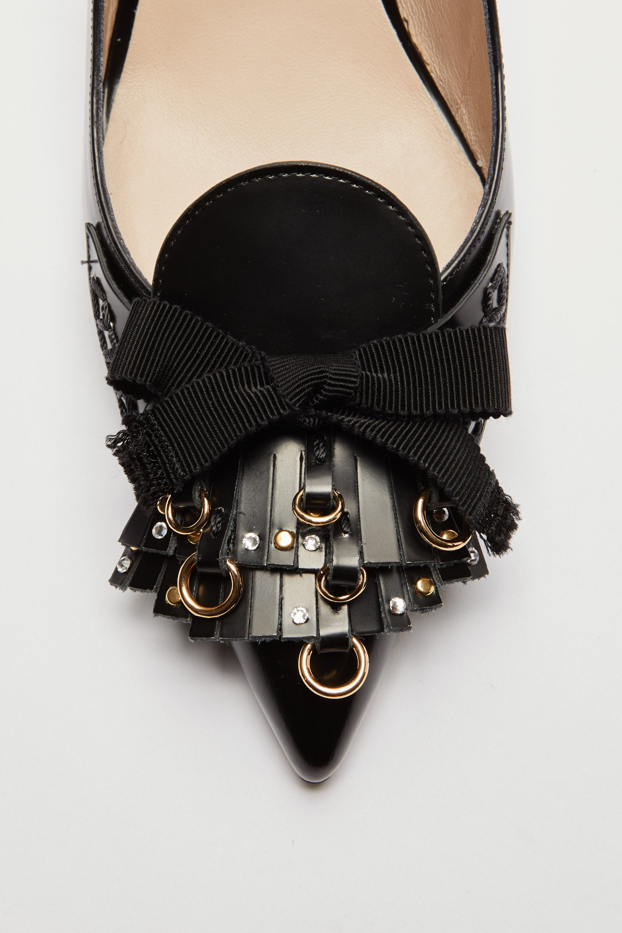 SLINGBACK WITH FRINGES AND STUDS - 4