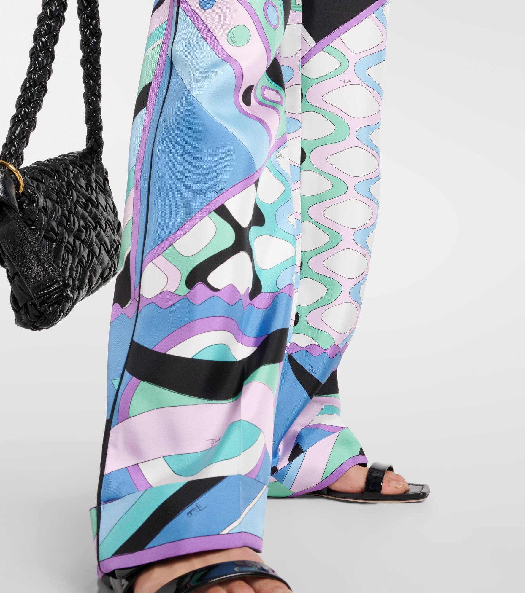 Vivara mid-rise silk wide-leg pants - 5