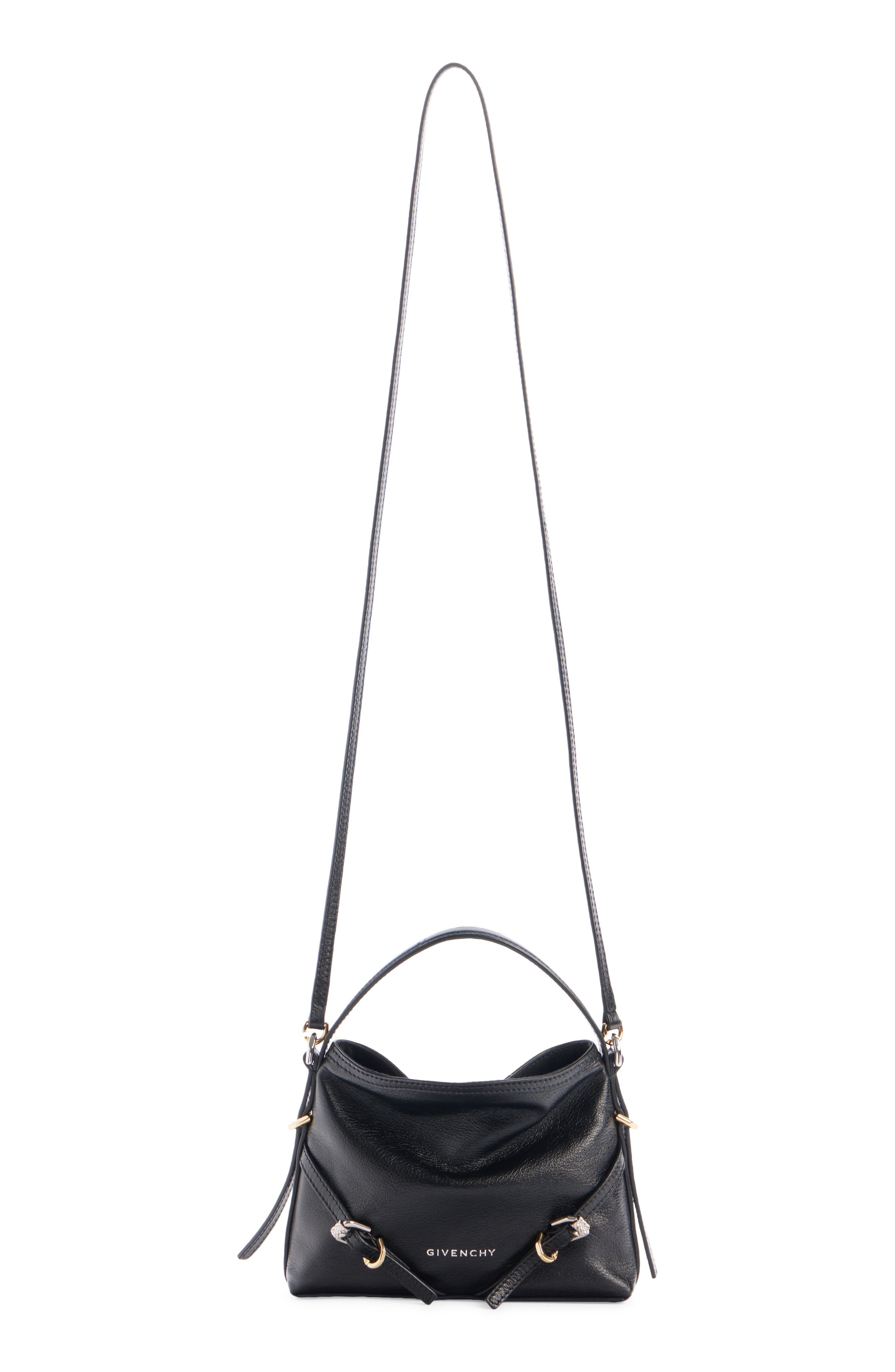 Givenchy Nano Voyou Leather Crossbody Bag in Black at Nordstrom - 3