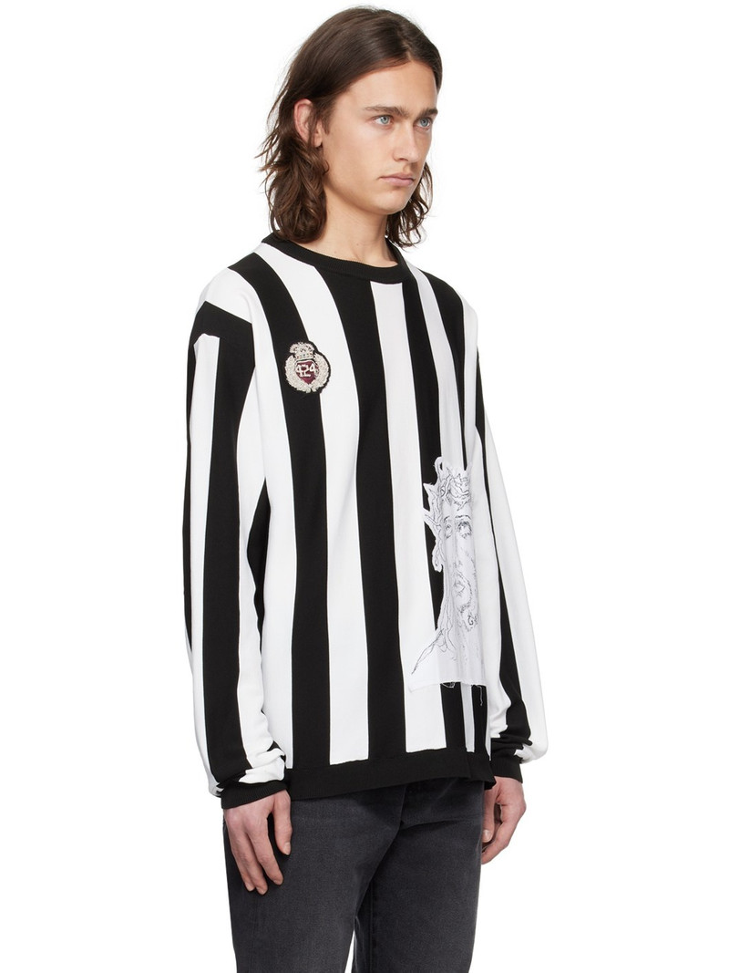 Black & White Striped Sweater 2