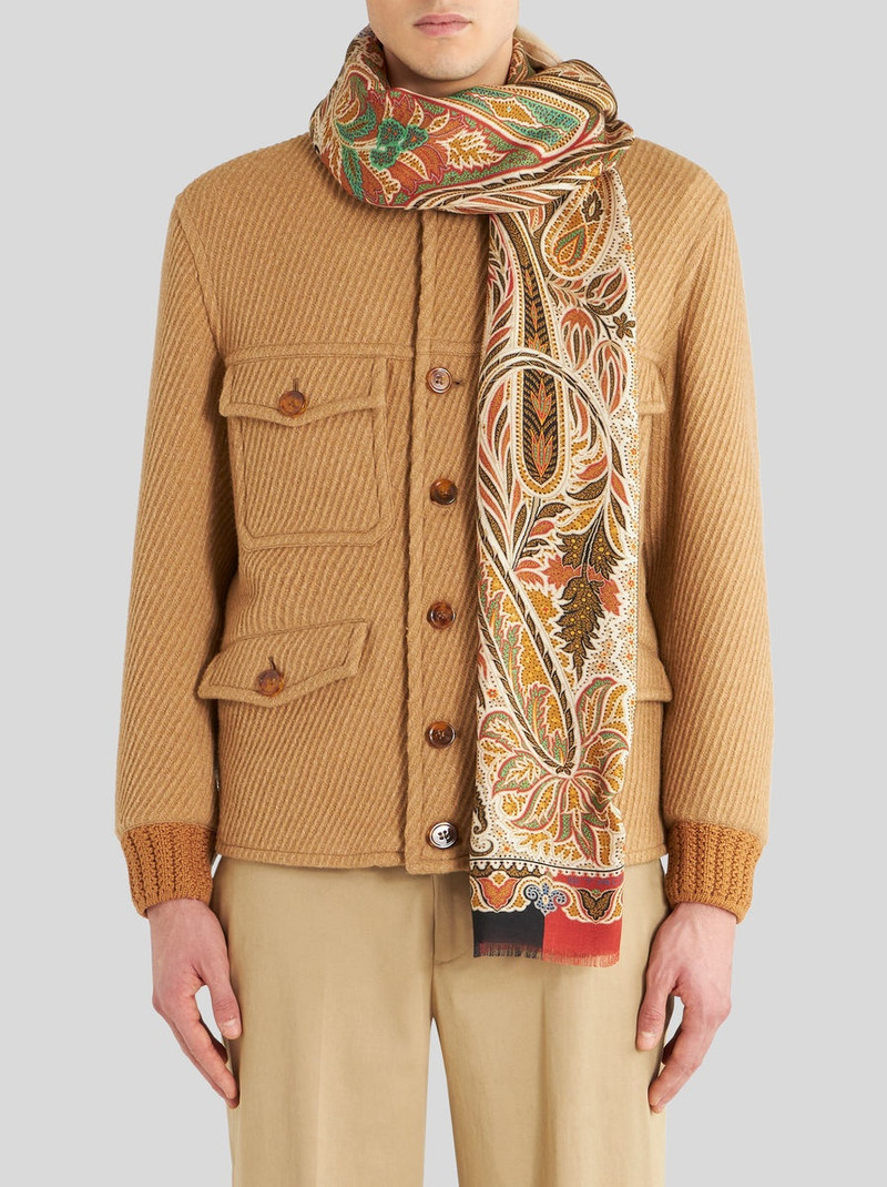 Etro ORNAMENTAL PAISLEY WOOL AND SILK SCARF outlook