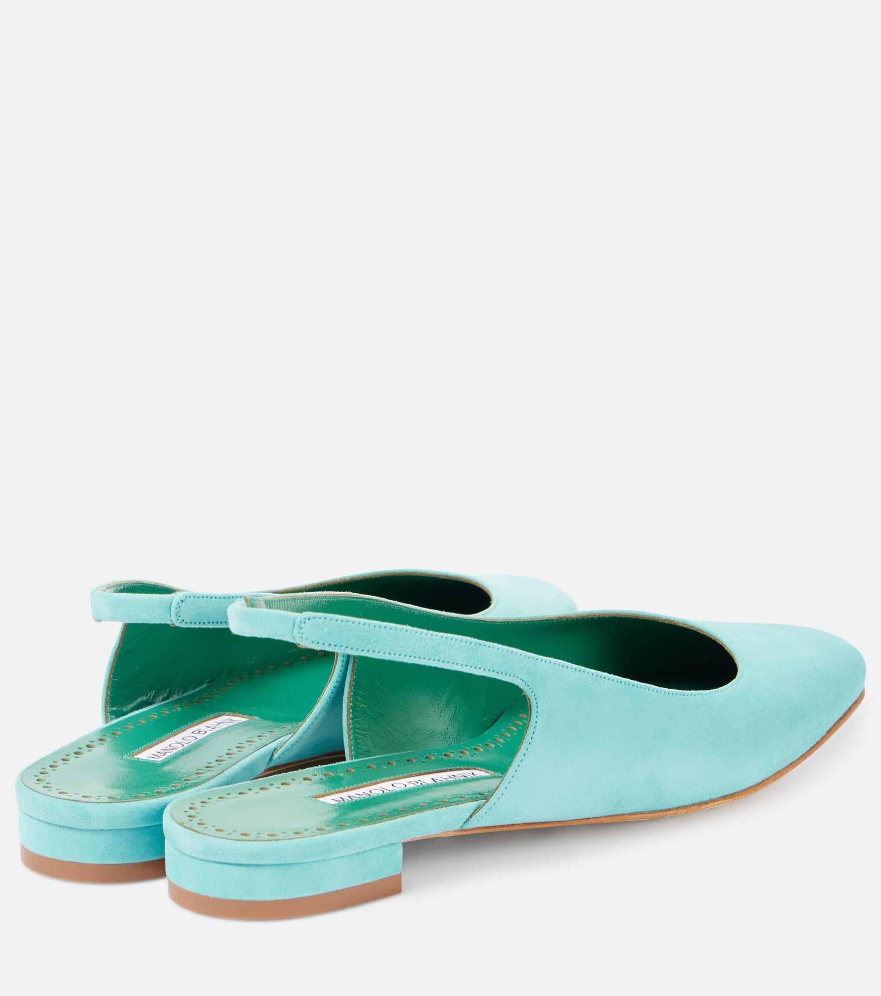 Sawra 10 suede slingback flats - 2
