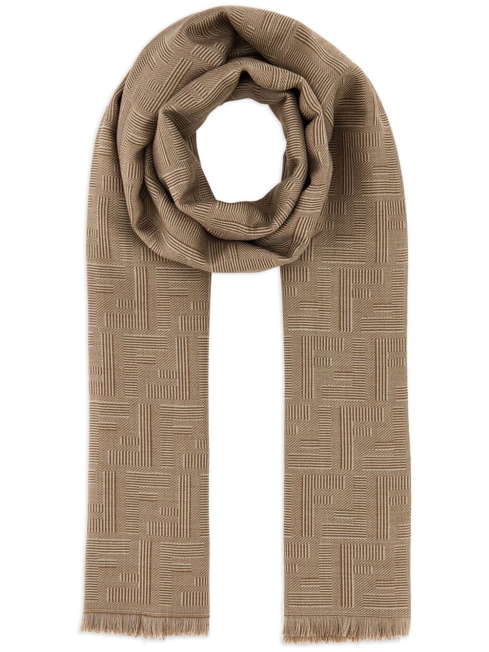 monogram-print scarf - 1