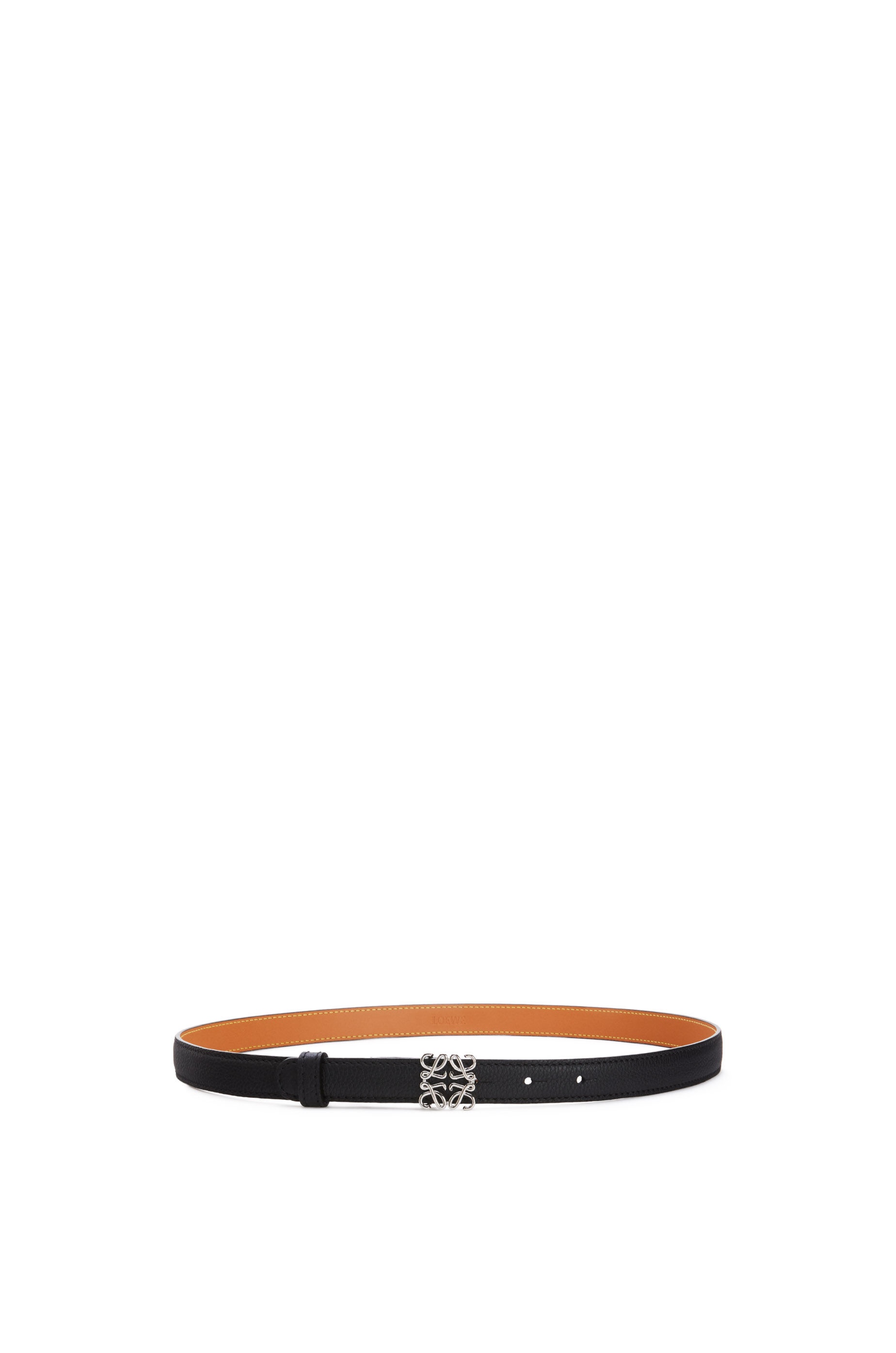 Anagram belt in grained calfskin - 1