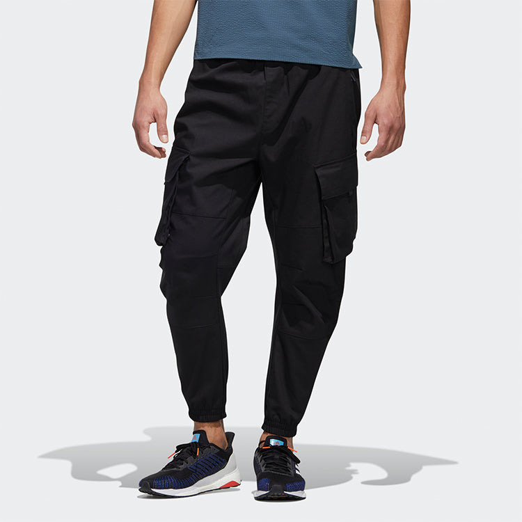 adidas Th Pnt Cargo Leisure Sports Big Pocket Suit Trousers Men's Black GM4418 - 3
