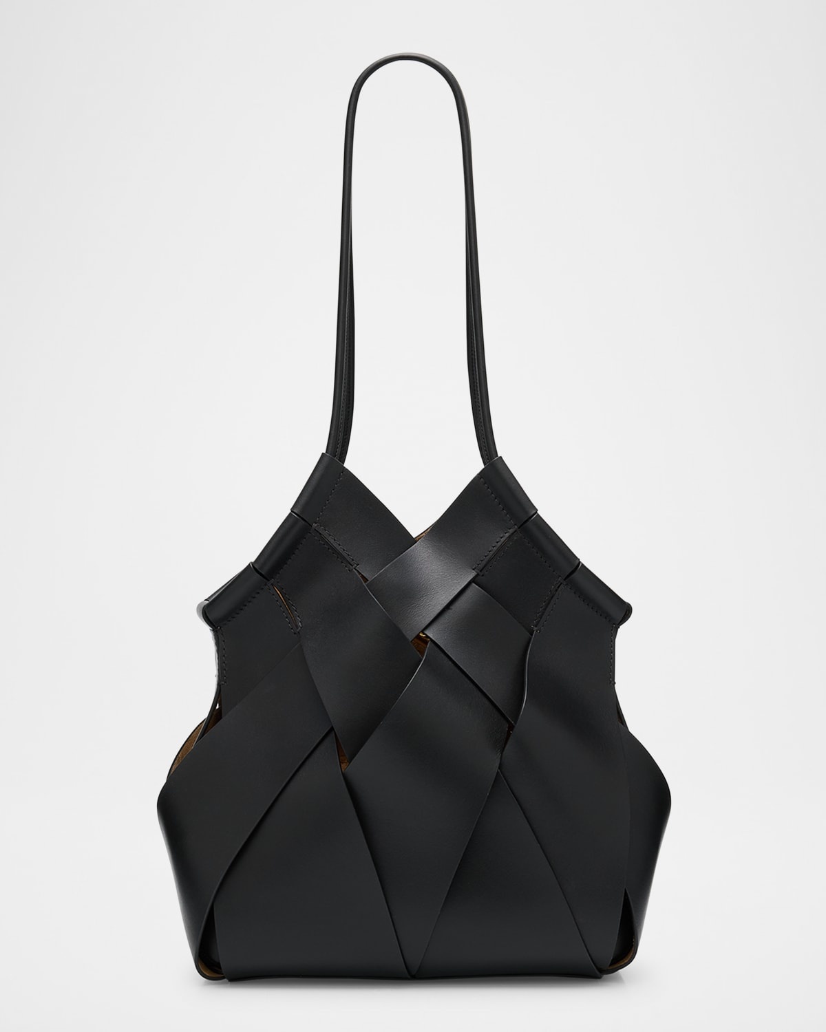 Charlotte Woven Leather Tote Bag - 1