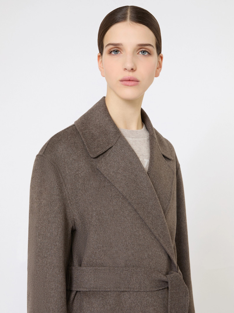 LUNA Wool robe coat - MUD 5