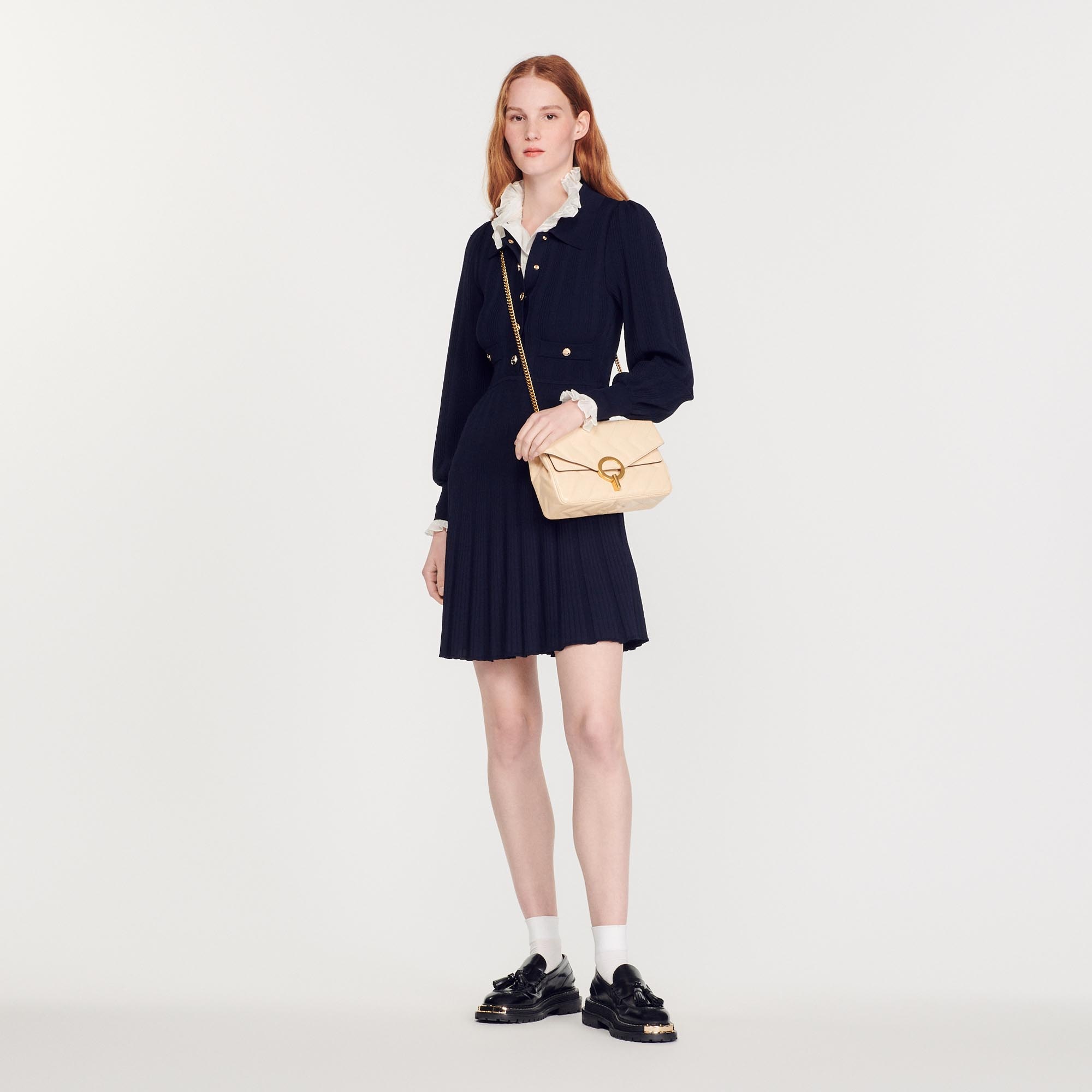 Pleated knit dress - 2