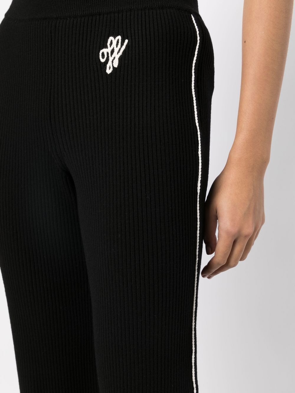 Outline knitted track pants - 5