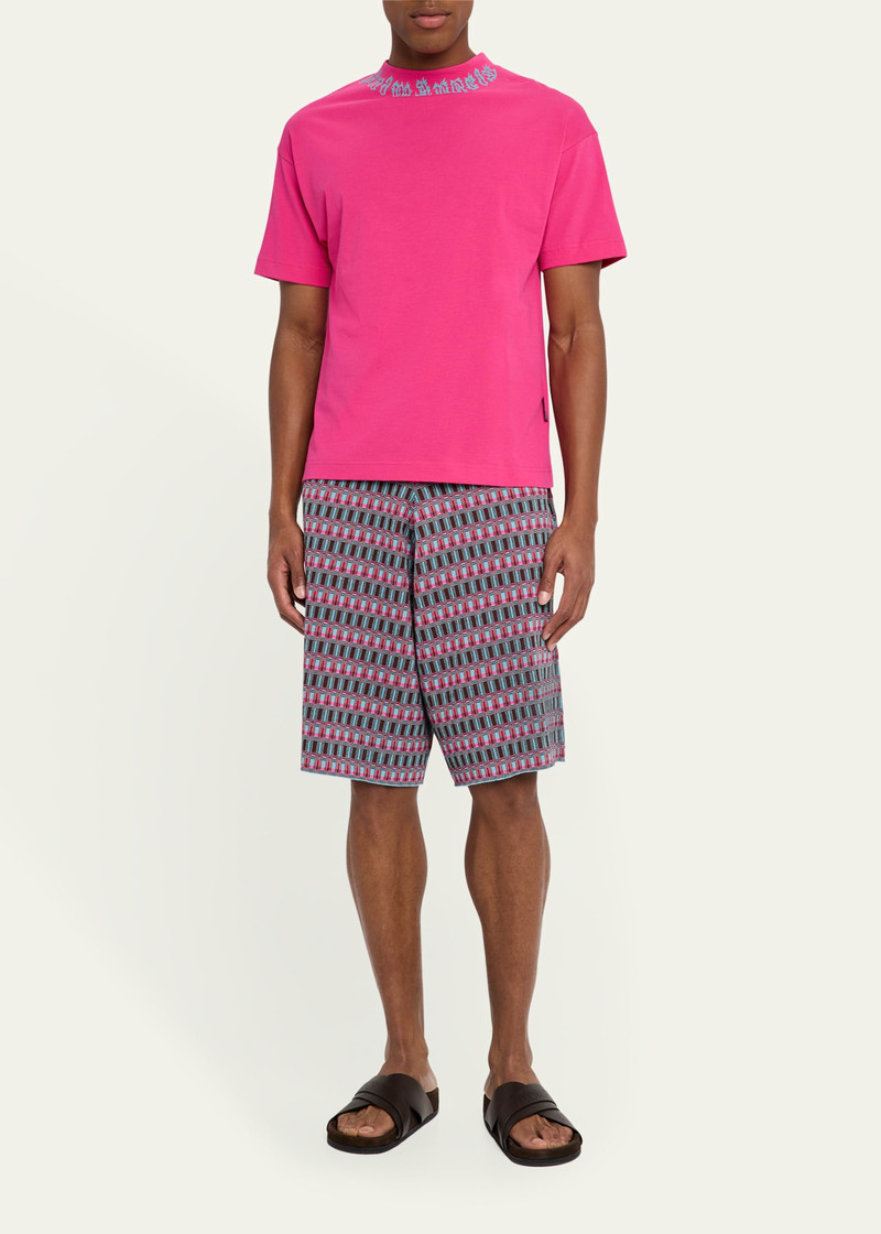 ZANKOV Men's Jacquard Knit Shorts outlook