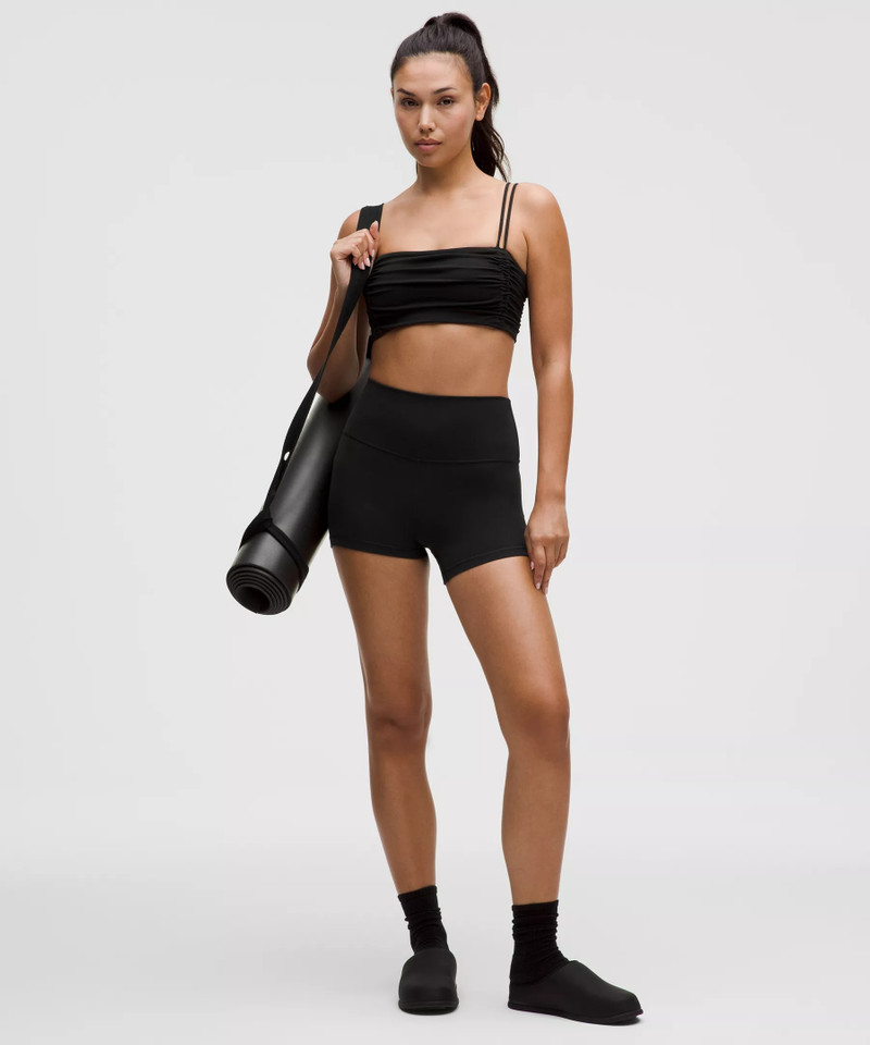 Ruched Yoga Bra Shimmer *Light Support, A/B Cup 3