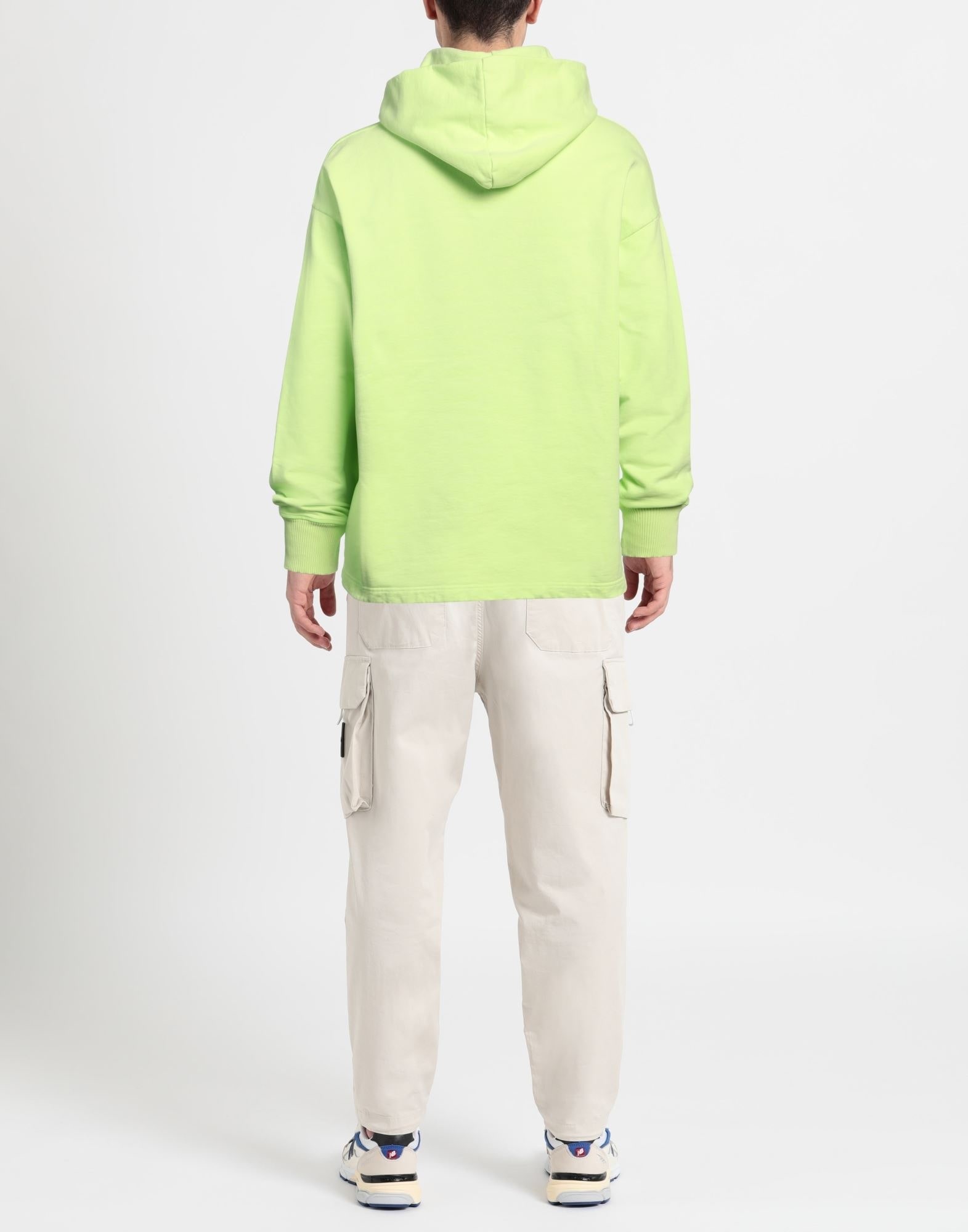 Acid green Men's Hooded Sweatshirt - 3