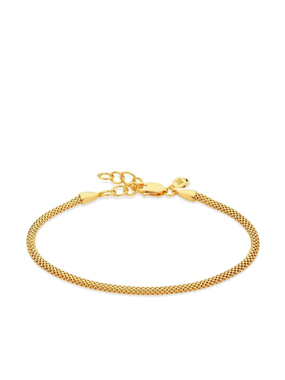 Heirloom woven fine chain bracelet - 1