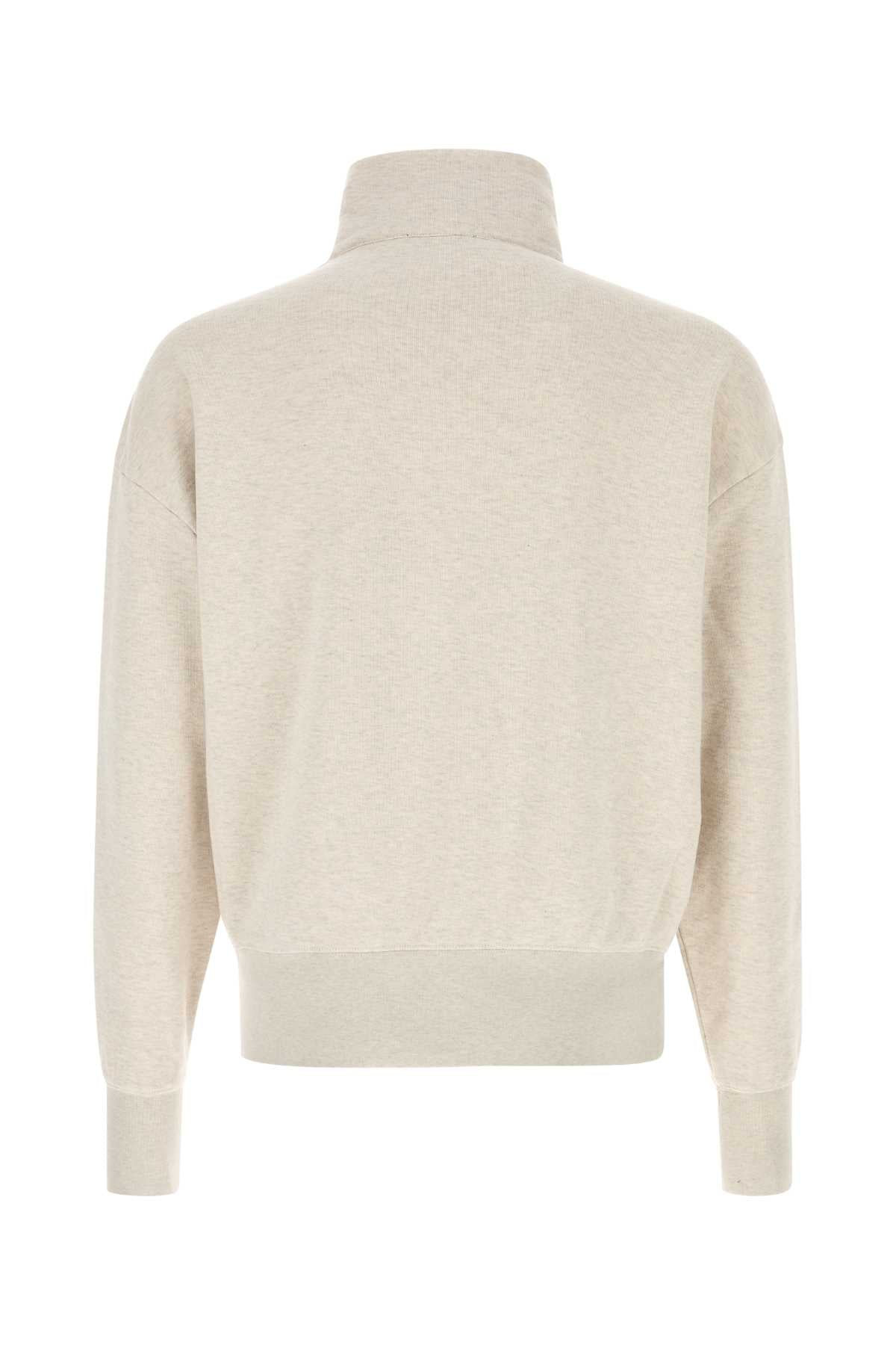 Prada Men Melange Sand Cotton Sweatshirt - 2