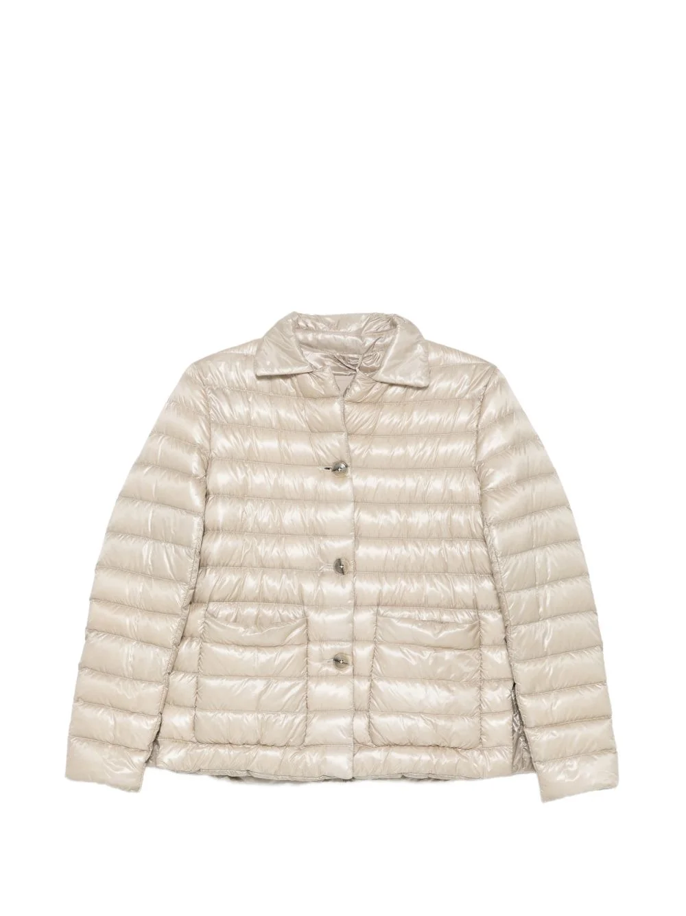 quilted button-up jacket - 1