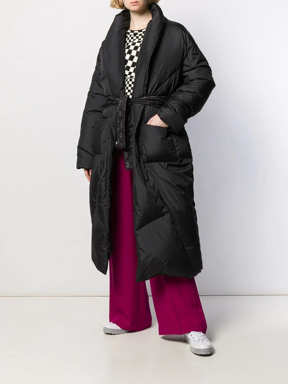 longline puffer coat - 2