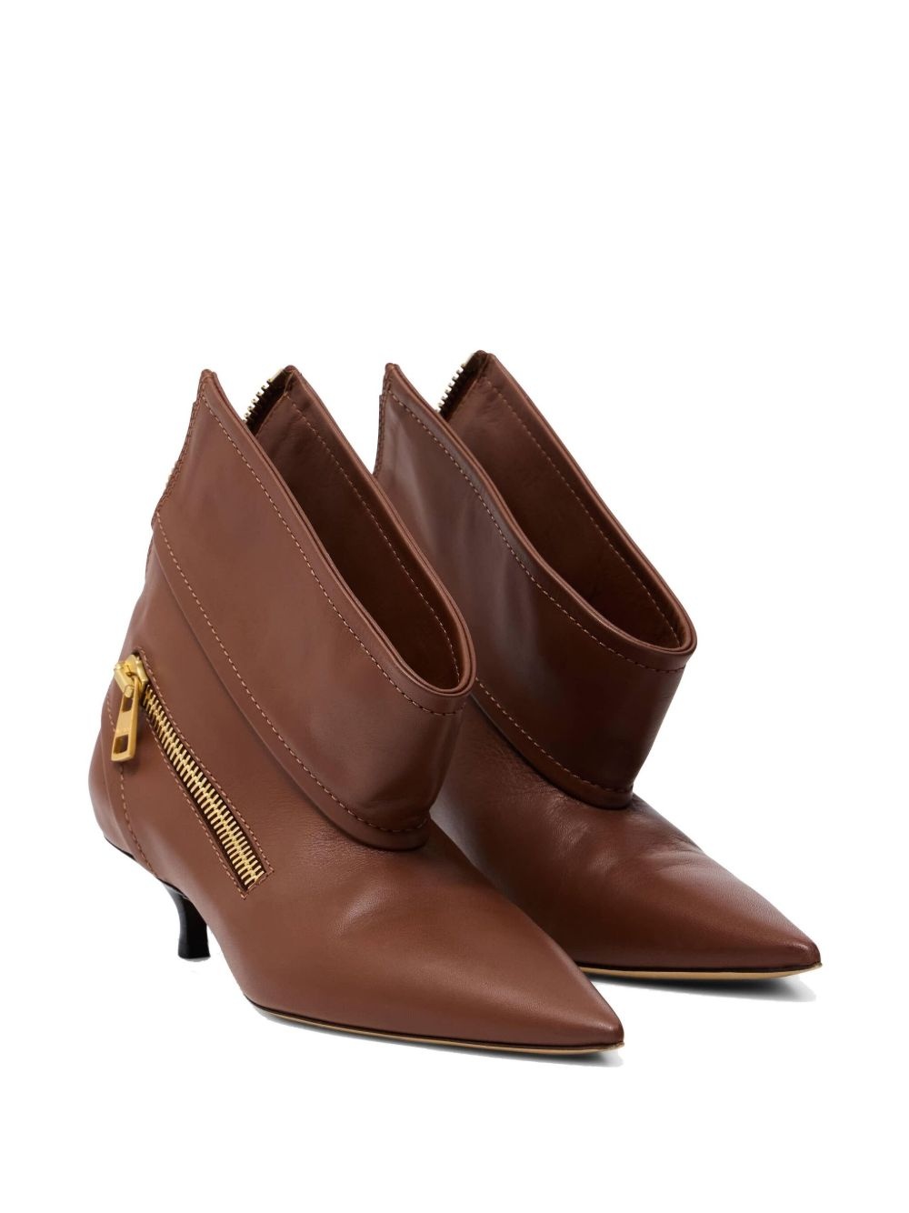 40mm leather ankle boots - 2