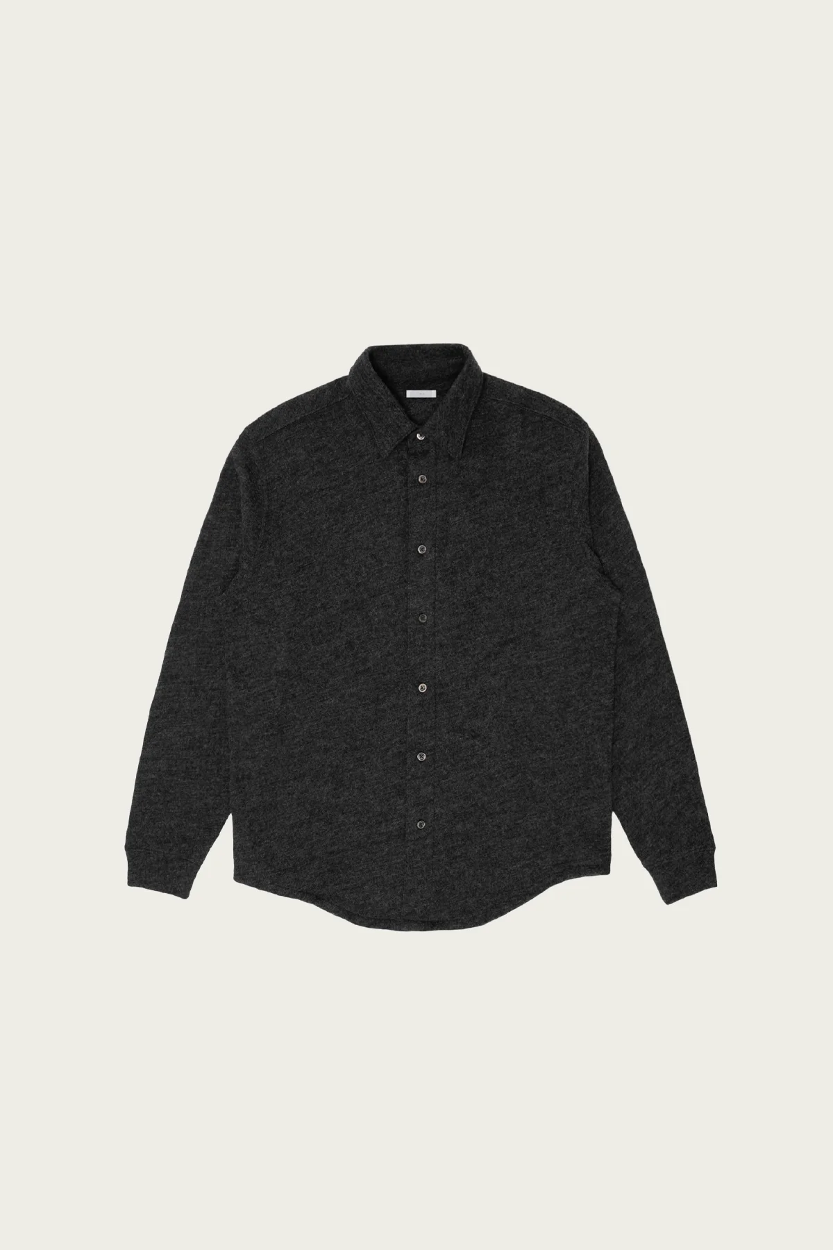 Crater Wool Button Up - Charcoal - 1