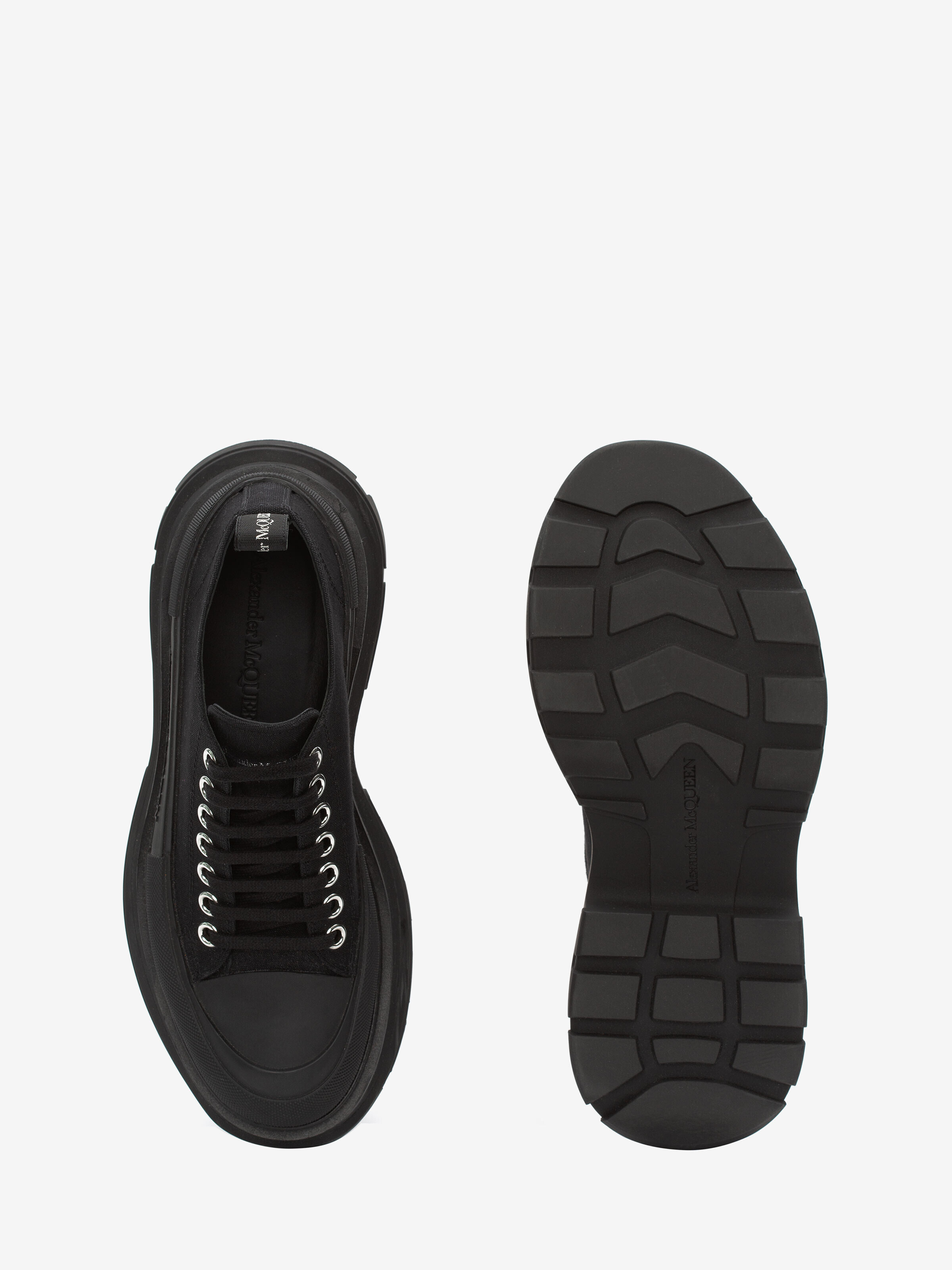 Women's Tread Slick Lace Up in Black - 4