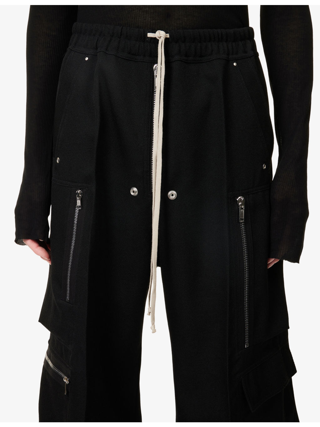 Bela Wide-Leg Wool Cargo Trousers - 5
