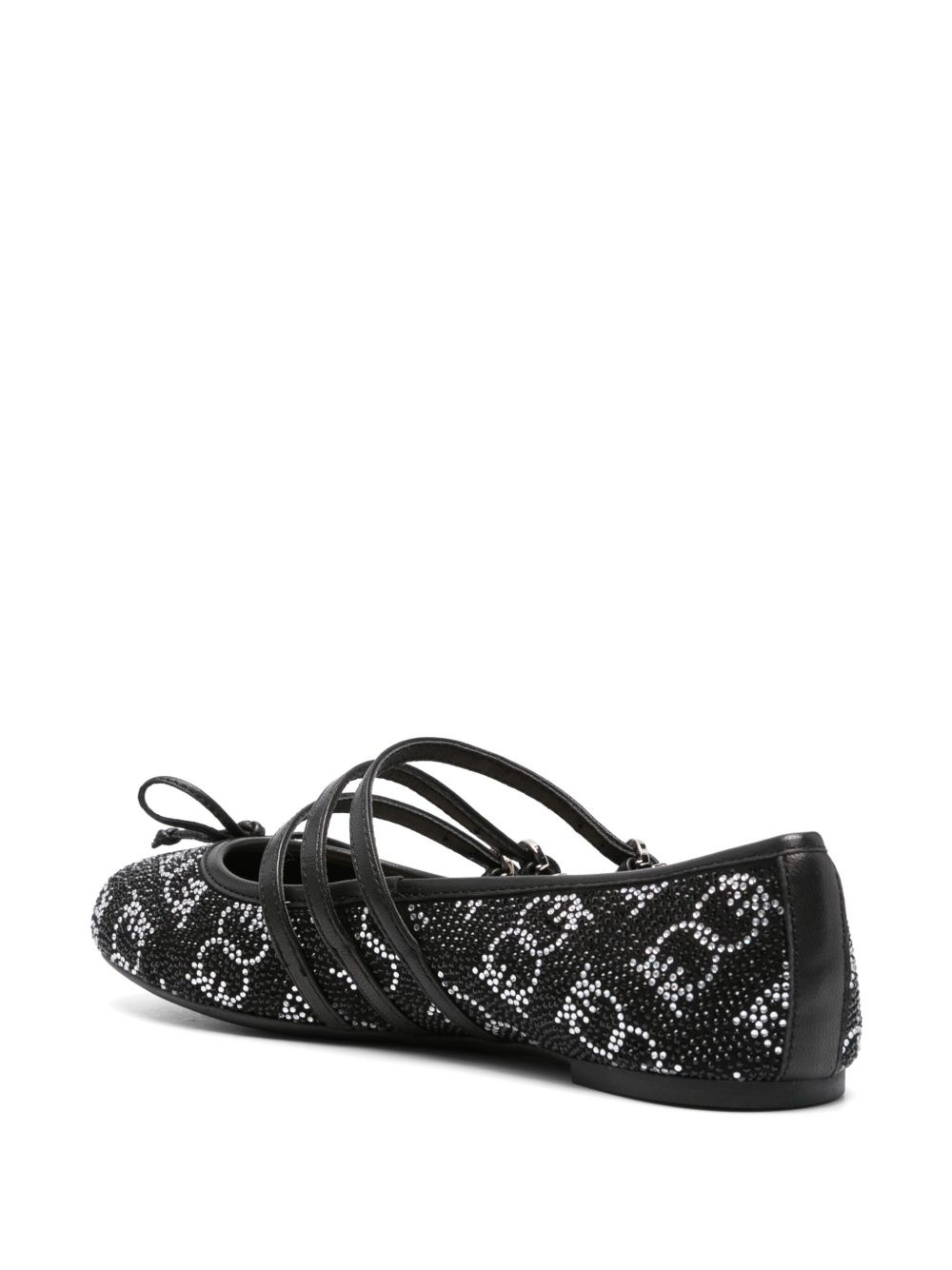 crystal-embellished ballet flats - 3