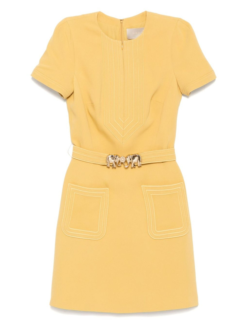 elephant-buckle short dress 1