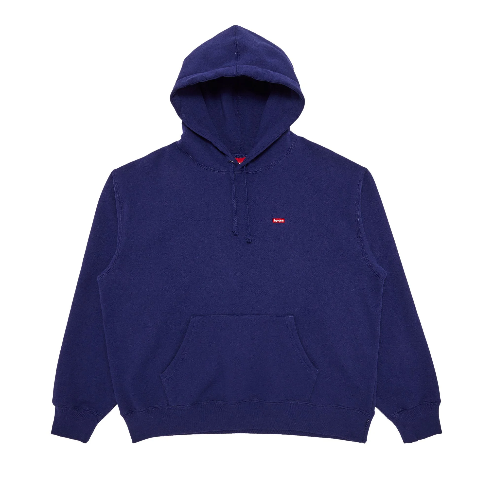 Supreme Small Box Hooded Sweatshirt 'Washed Navy' - 1