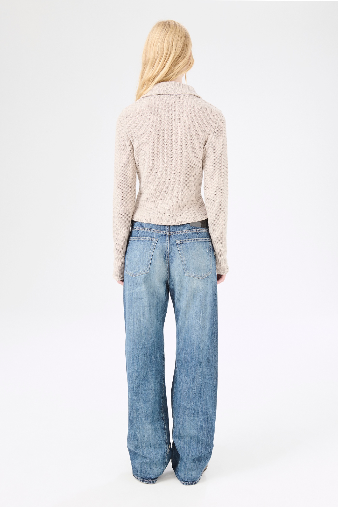 Slim Zip Longsleeve Musk Dusk Rope Weave - 5