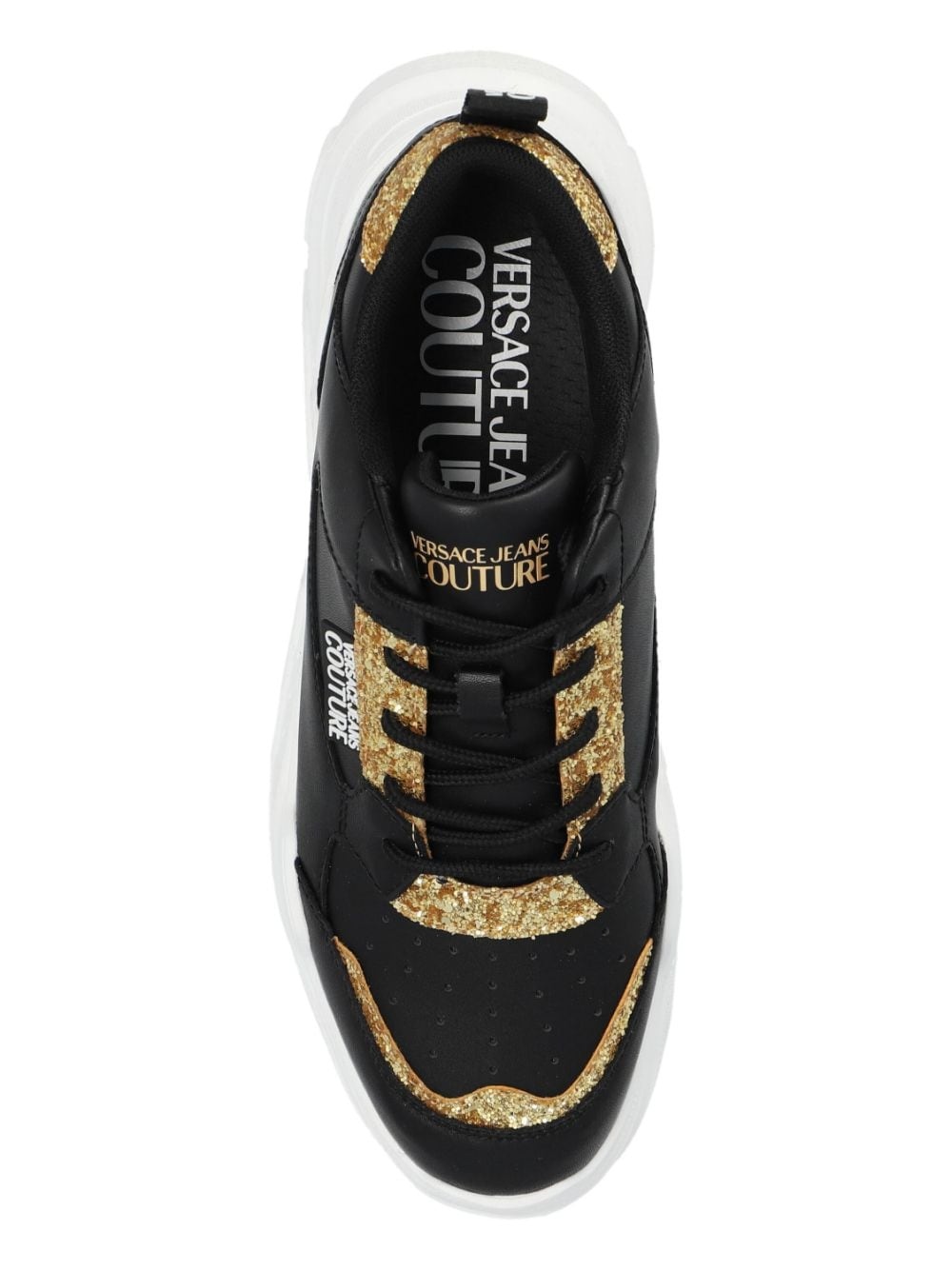 logo-patch glitter-detailing sneakers - 6