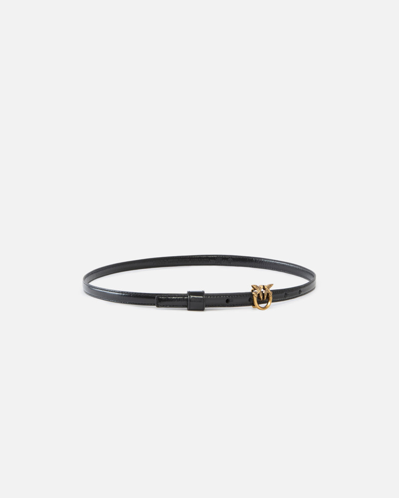 PINKO THIN BELT WITH LOVE BIRDS BUCKLE, 1 CM outlook