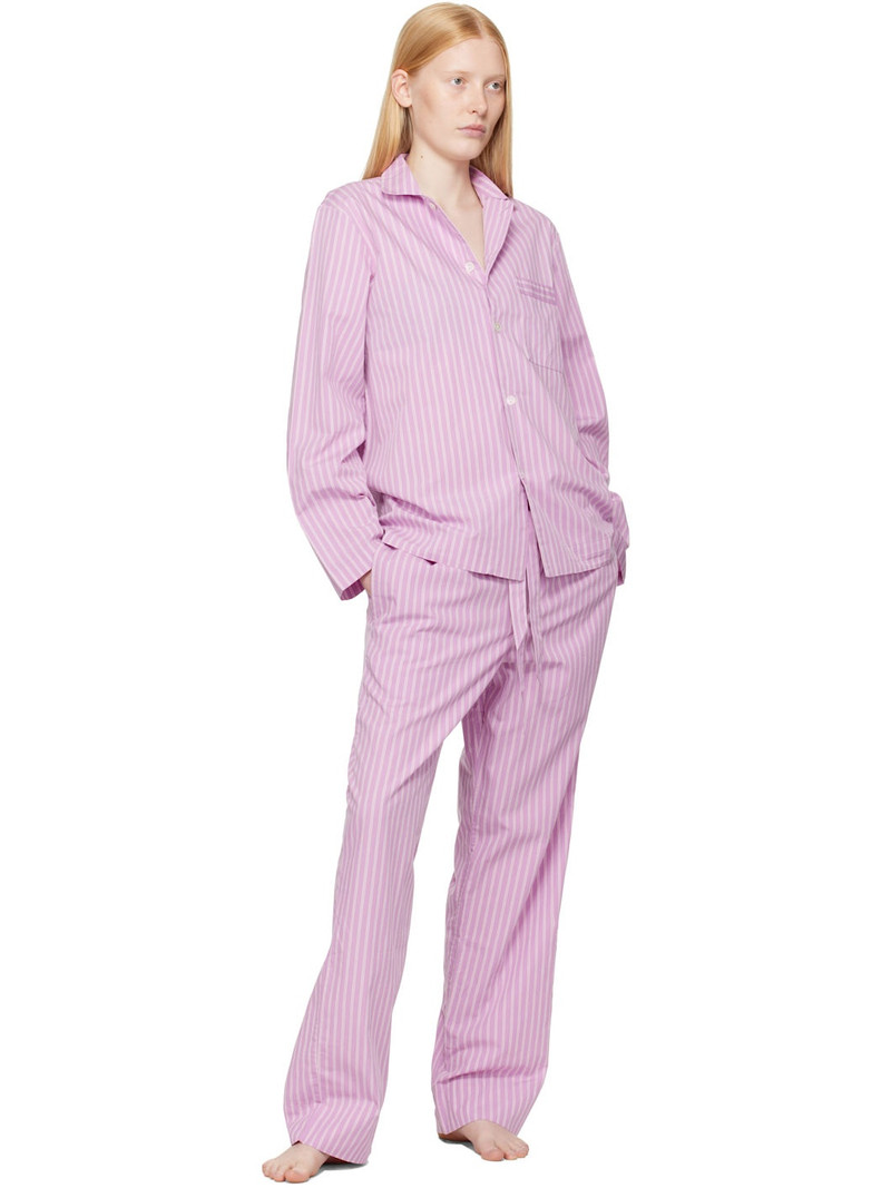 TEKLA Pink Poplin Pyjama Pants outlook