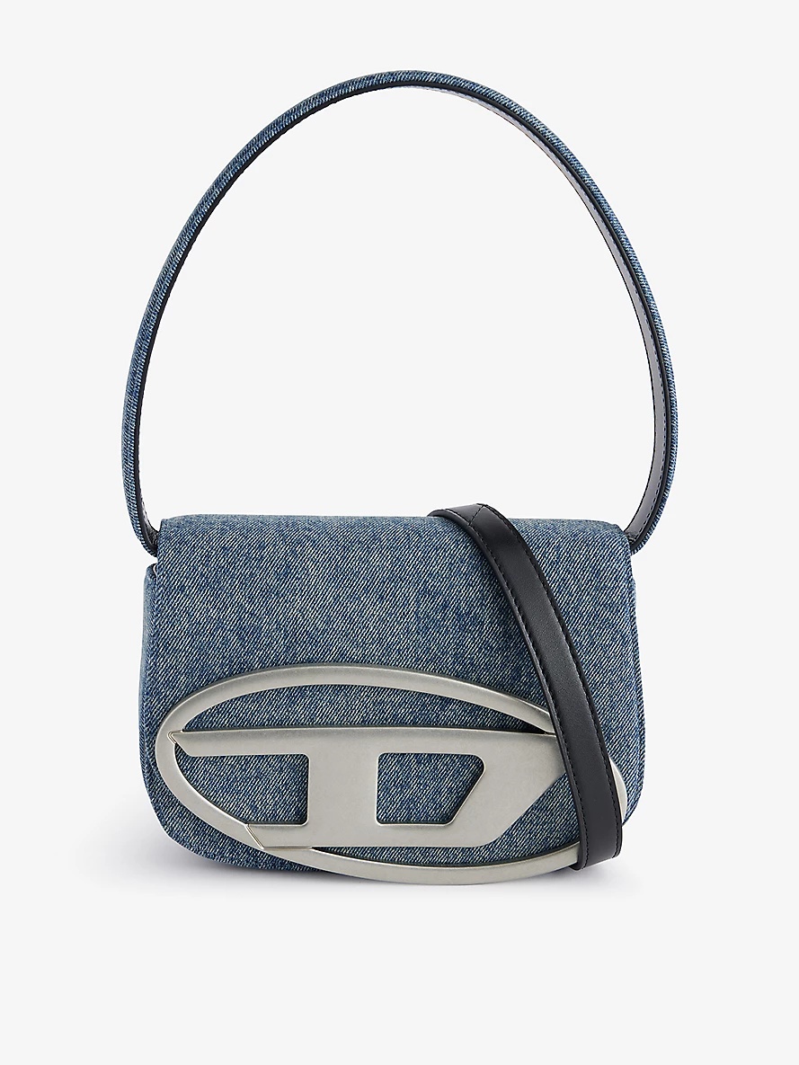 1DR Brand-Plaque Denim Shoulder Bag - 1