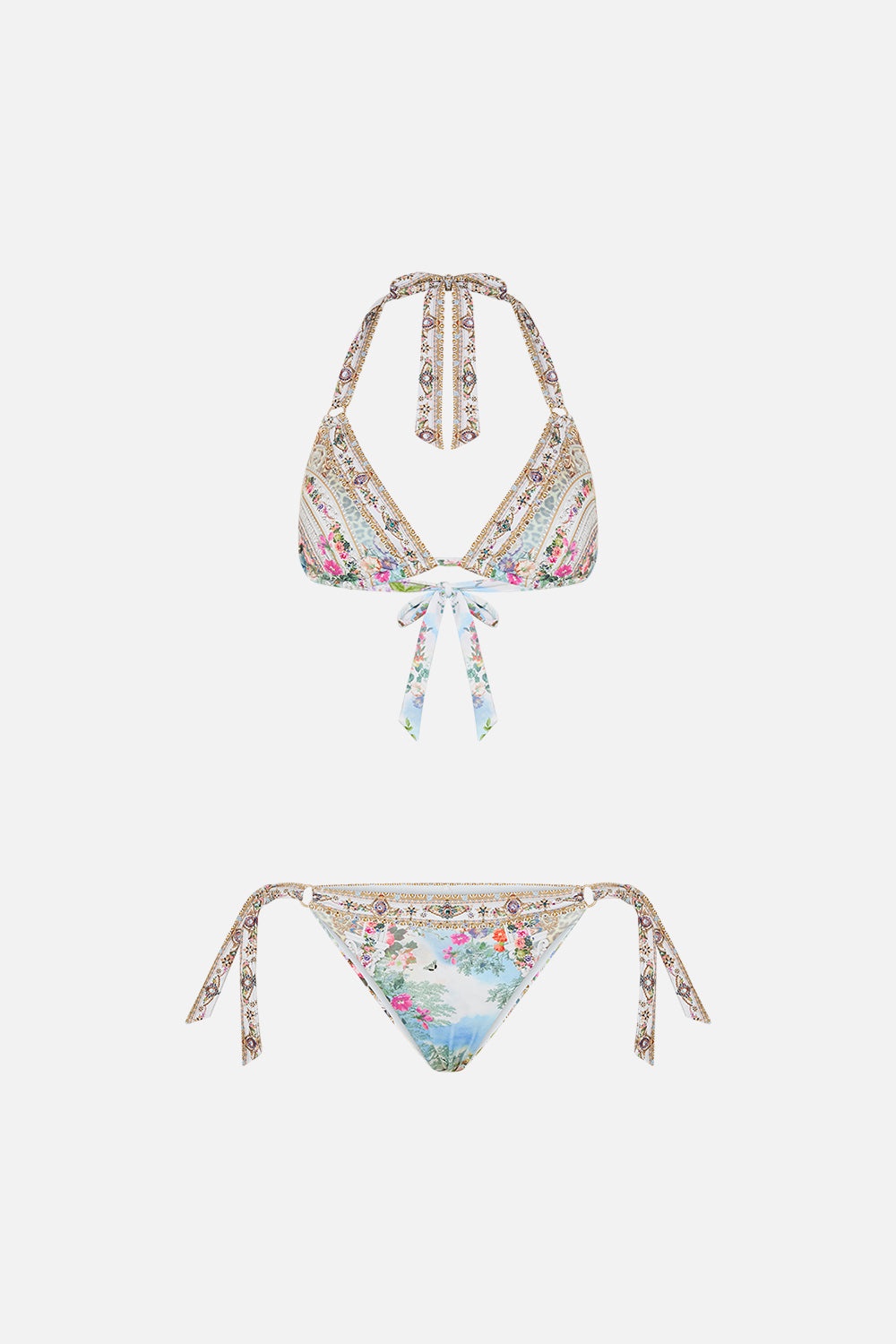 SOFT TIE TRI BIKINI WITH TRIMS - 1