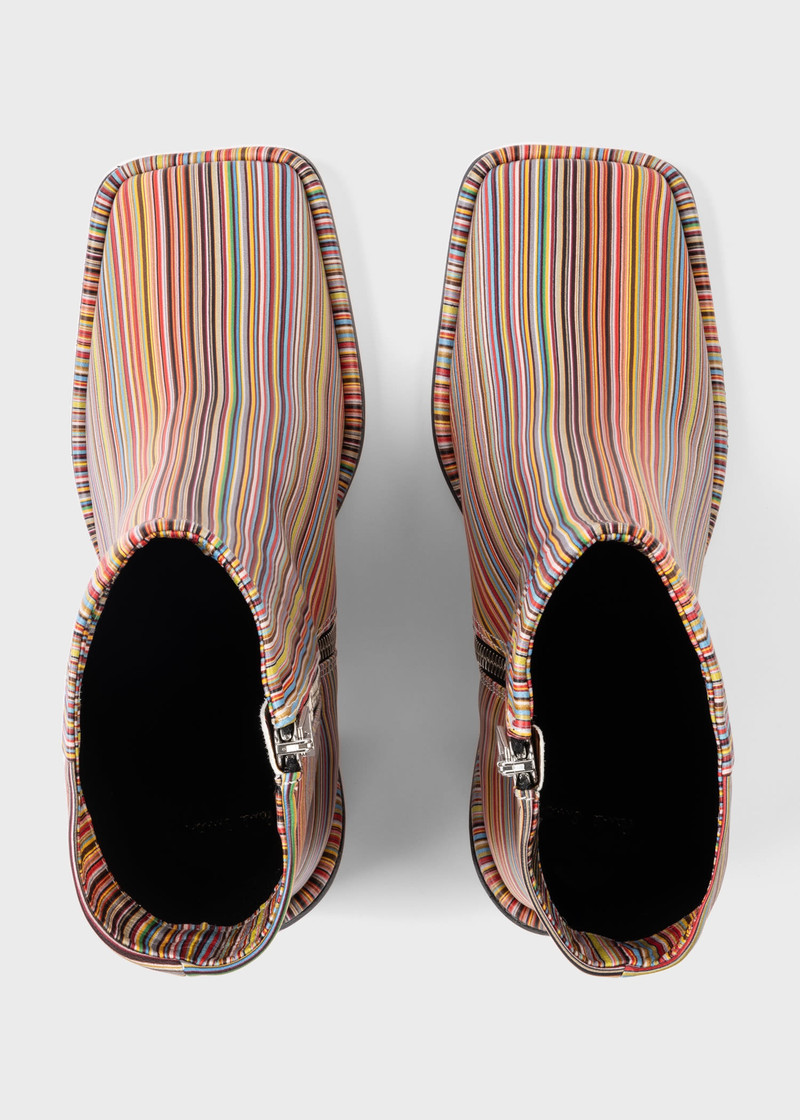 'Amber' 'Signature Stripe' Ankle Boots 5