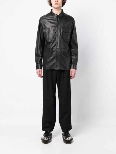 Yohji Yamamoto wool loose fit trousers outlook