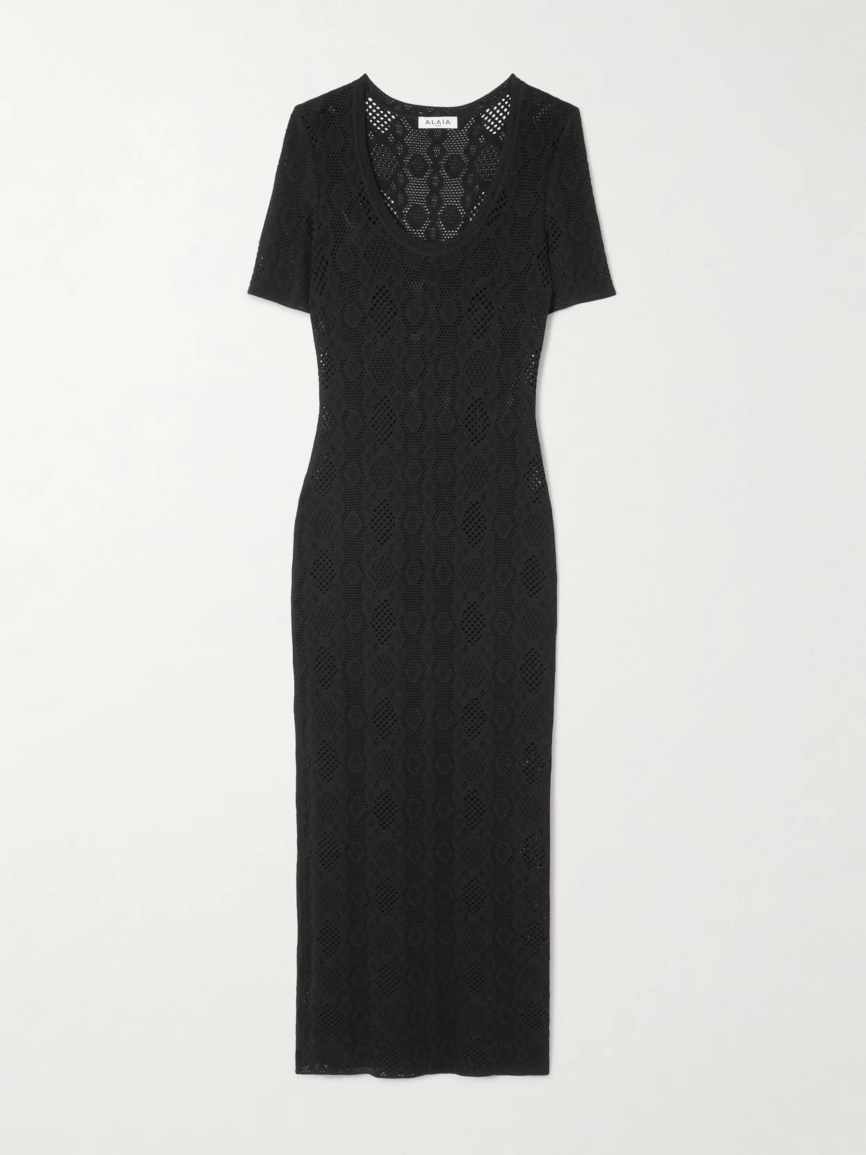 Open-knit Midi Dress - 1