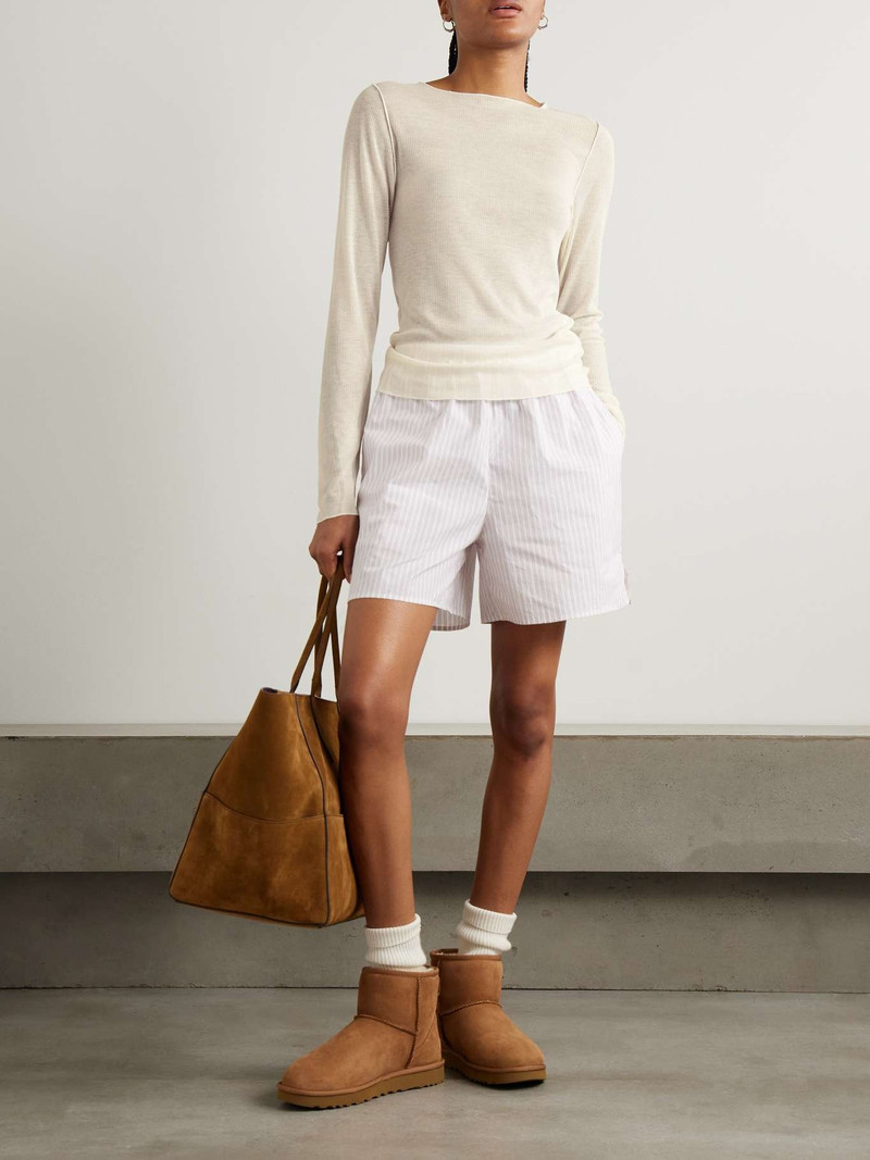 DEIJI STUDIOS Ribbed ECOVERO™-blend  top Off-white outlook