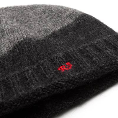 Raf Simons Two-Tone RS Knit Beanie in Grey outlook