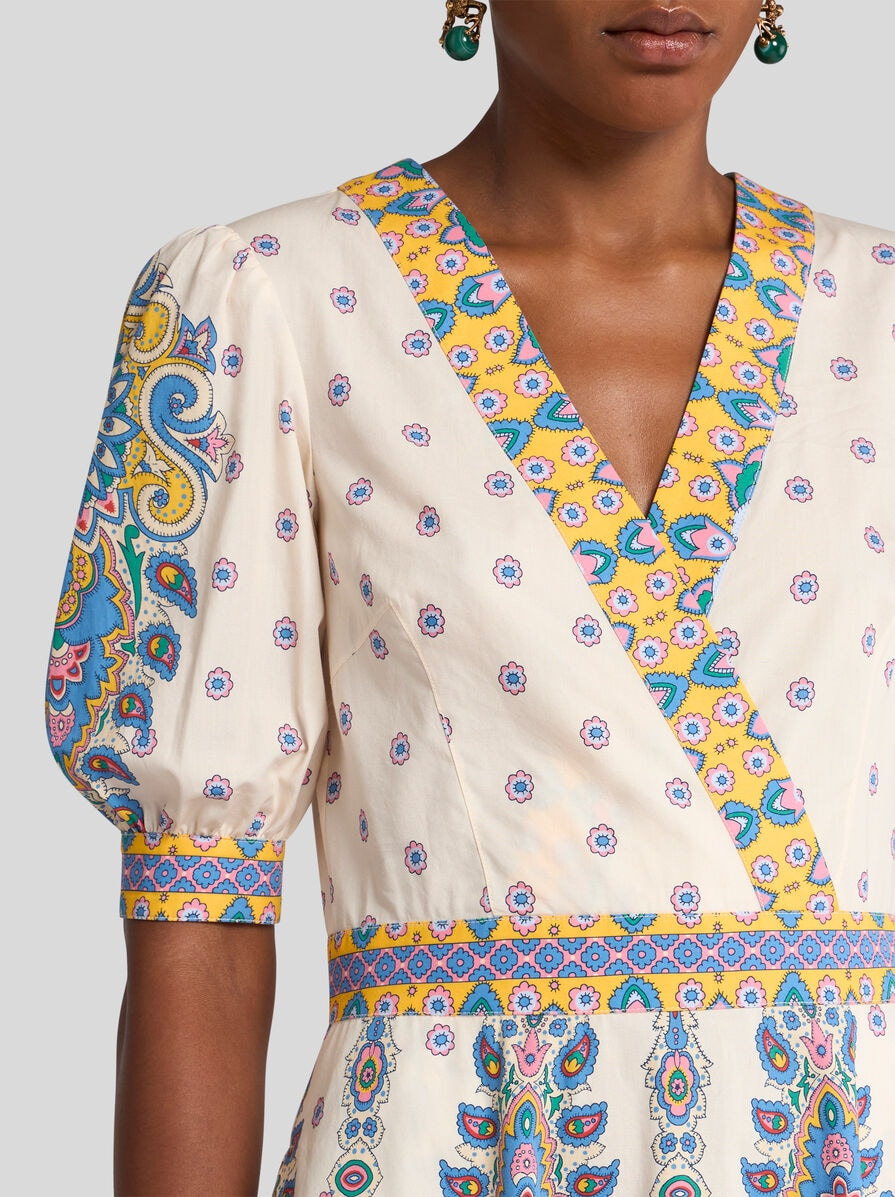 PRINTED COTTON MIDI DRESS - 2
