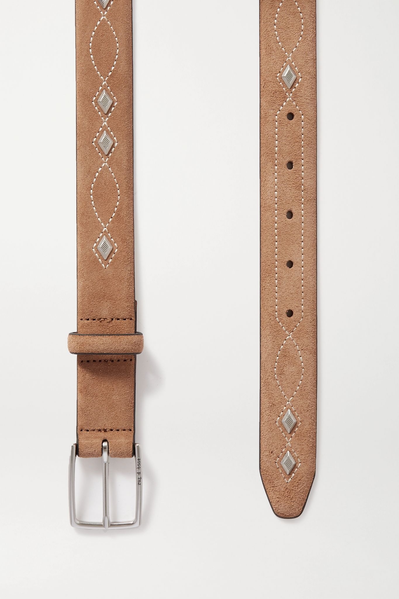 South Dress studded suede belt - 3