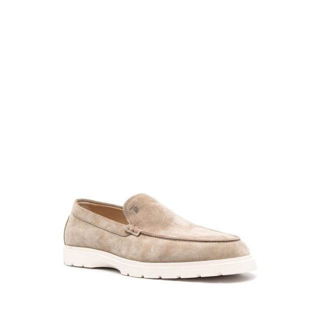 Beige suede loafers - 2