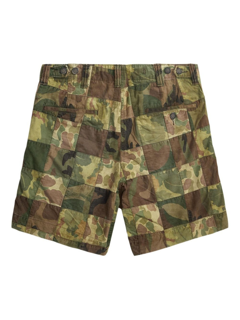 RRL by Ralph Lauren patchwork-camouflage shorts outlook