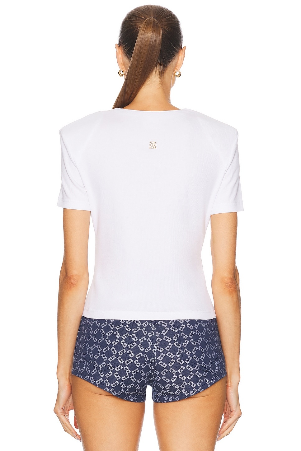 Lace Up Short Sleeve T-shirt - 3