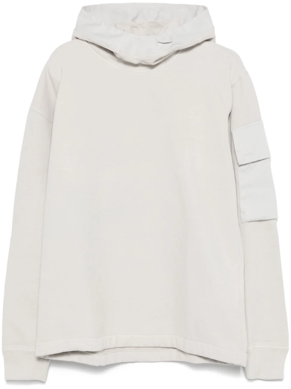 jersey-texture hoodie - 1