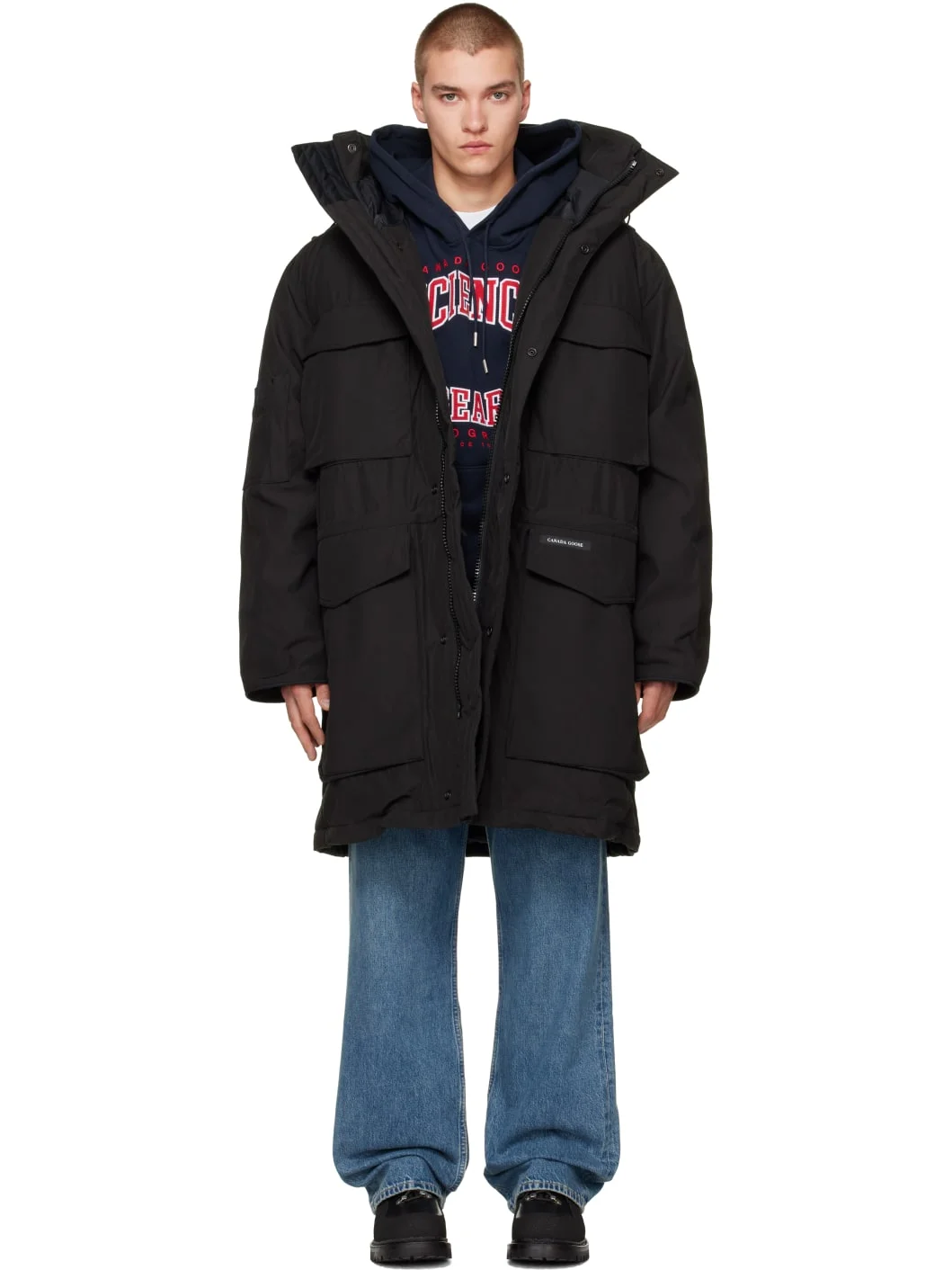 Black Erie Down Parka - 1