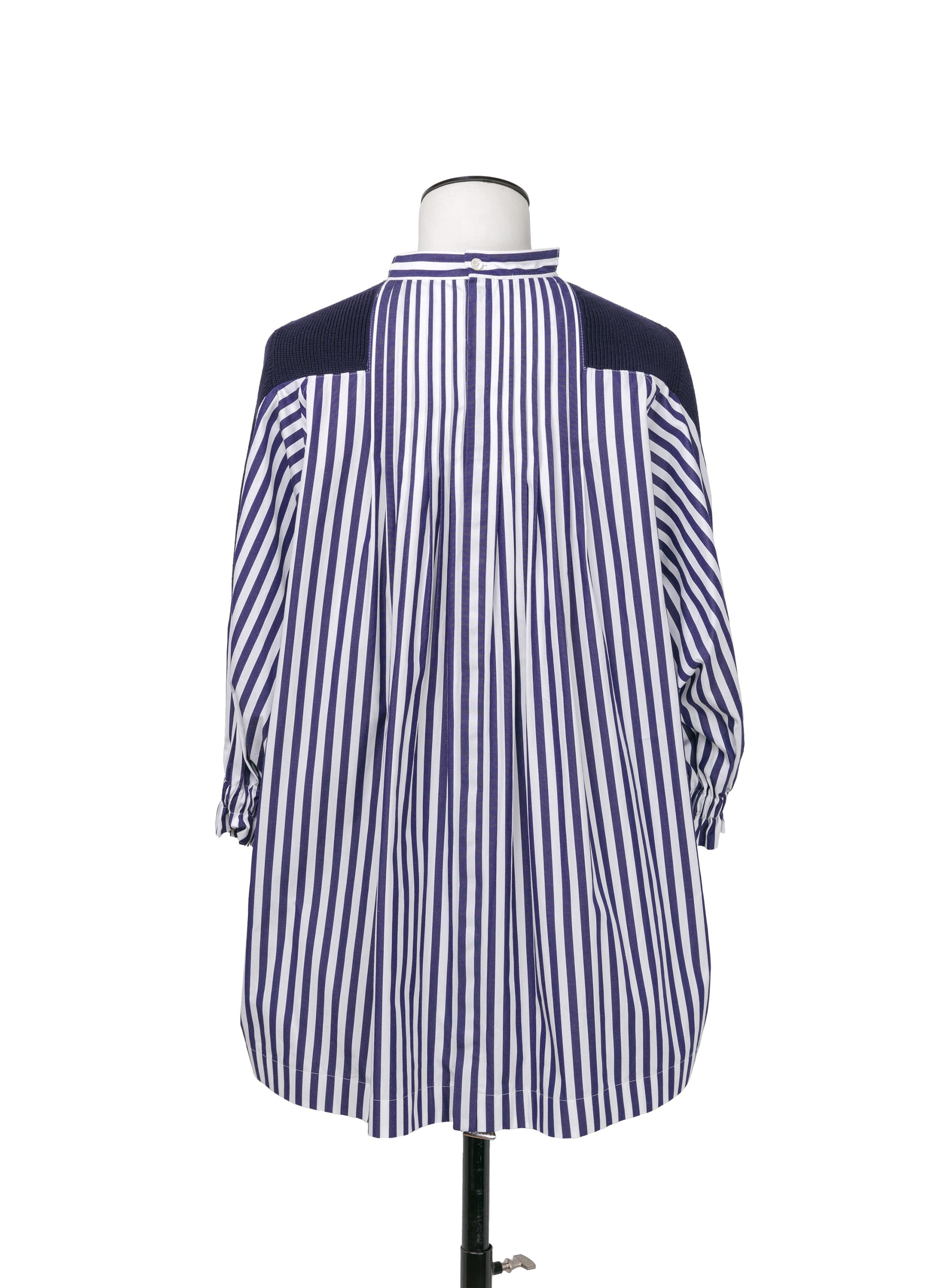 Cotton Knit x Cotton Poplin Pullover - 3