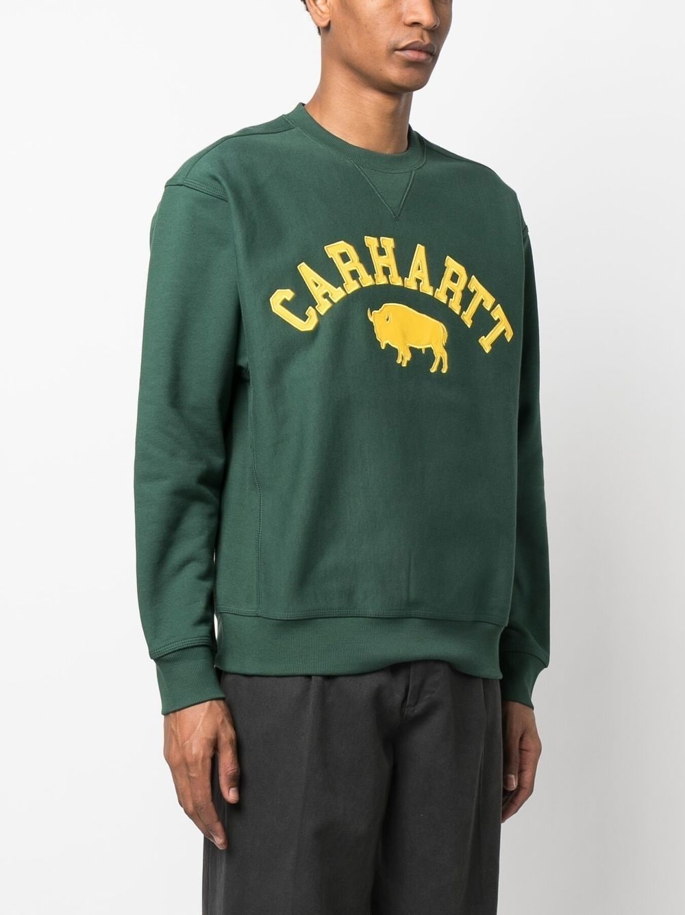 Locker logo-embroidered sweatshirt - 3