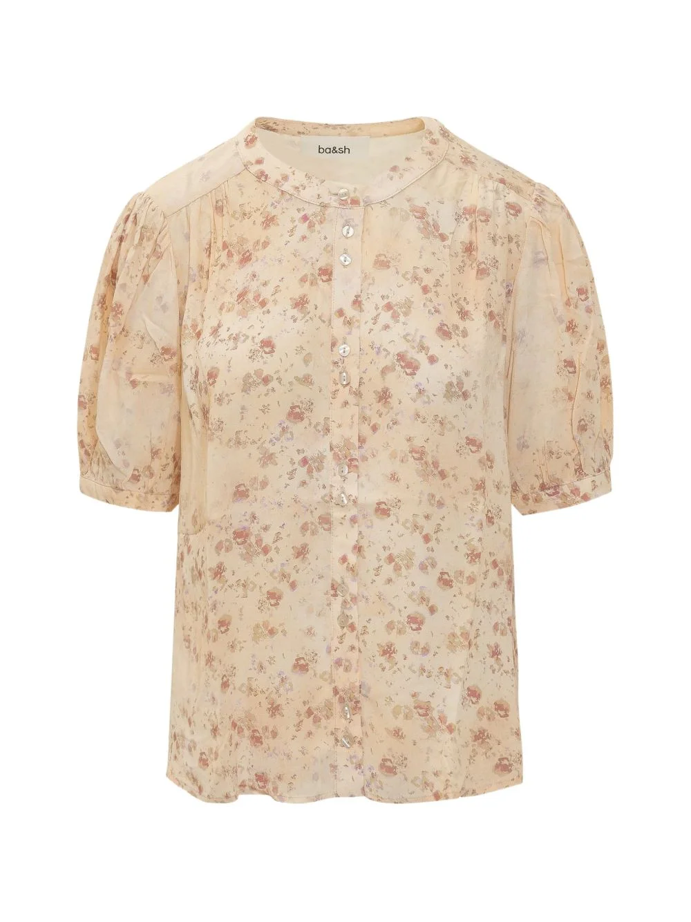 floral button shirt - 1