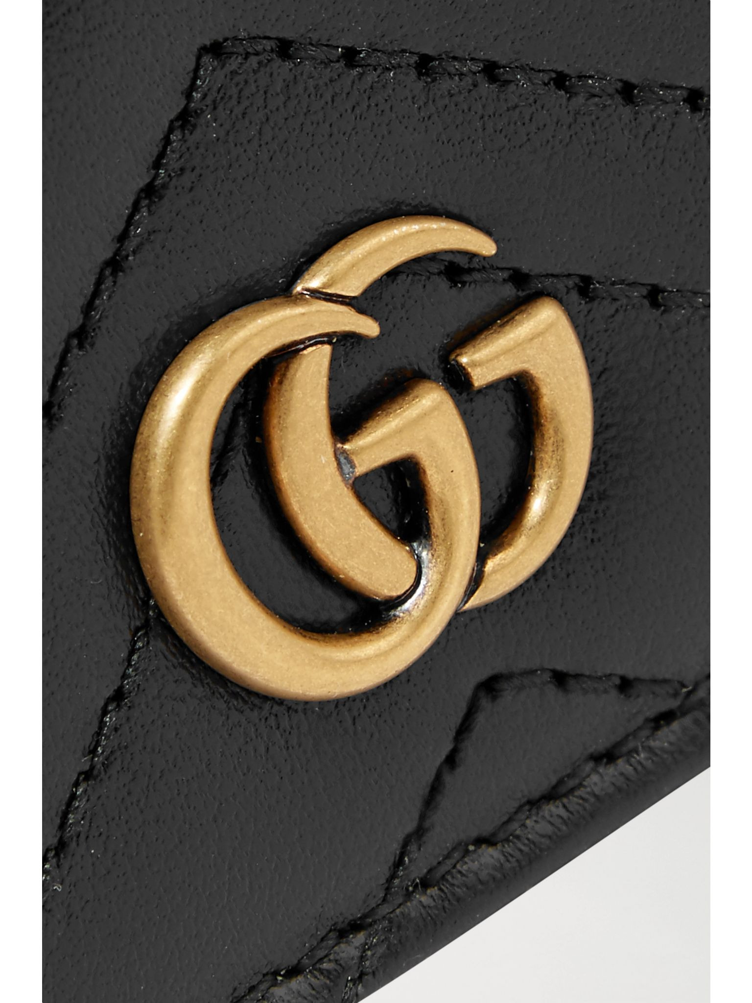 GG Marmont quilted leather wallet Black - 4